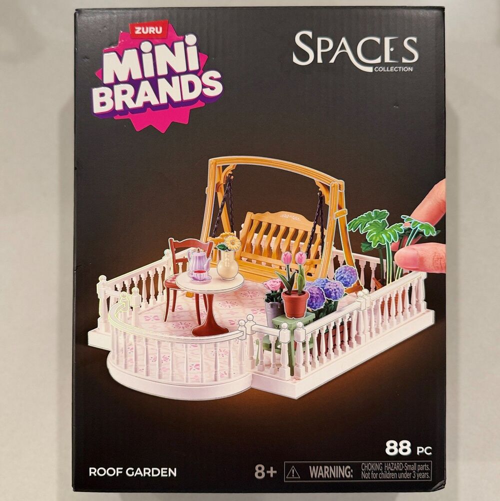 ZURU Mini Brands Mini Spaces Garden Customizable Miniature Garden Playset NEW